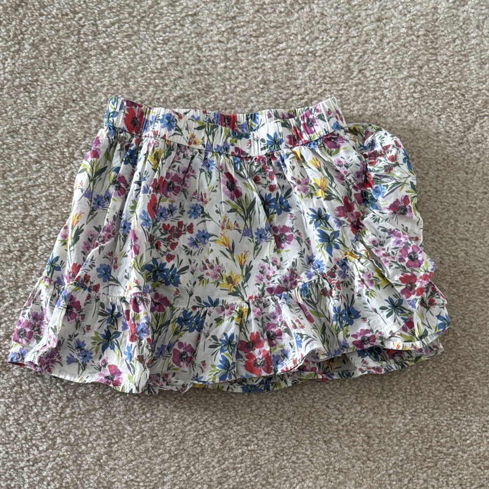GAP Kids Multicolor Floral Skort Size 8-9